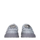 Christian Dior Buffalo Loafers Men's Gray Leather