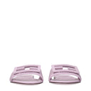 Fendi Women's Sandals And Clogs Pink/Pastel Pink Leather
