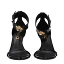 Versace Women's Sandals Patent Black