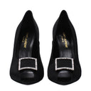Saint Laurent Décolleté Franky Donna Black Satin