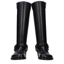 Loewe Women's Biker Field Boots Black Leather