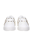 Valentino Garavani Rockstud Femmes Baskets Cuir Blanc