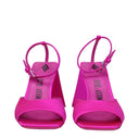 The Attico Piper Sandali Donna Satin Fucsia