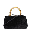Jil Sander Goji Handbag Women Fur Black