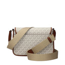 Michael Kors Bradshaw Women's Crossbody Bag Fabric Beige/Acorn