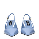 Dolce&Gabbana Women's Sandals Sky Blue/Sugar Paper Leather