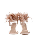 Stuart Weitzman Women's Suede Sandals Pink/Dust Pink