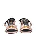 Versace Women's Sandals Pink Leather/Pink Sole