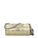 Tory Burch Damess Fleming Leren Schoudertas Goud