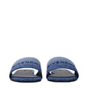 Givenchy Slippers And Clogs Women Fabric Blue/Denim