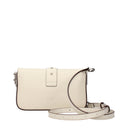Pinko Love Women's Crossbody Bags Beige Leather