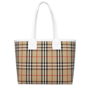 Burberry Women's Shoulder Bags Fabric Beige/White