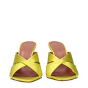 Amina Muaddi Samantha Women's Sandals Green/Lime Satin