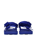Burberry Mujers Sandalias de Tela Azul/Azul Eléctrico