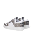 Jimmy Choo Zapatillas Florent Mujer's Cuero Blanco/Plata