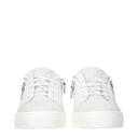 Giuseppe Zanotti Men's Sneakers White/Light Gray Leather