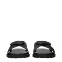 Salvatore Ferragamo Fidia Men's Leather Slides And Clogs Black