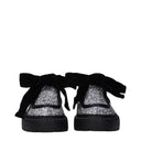 Jimmy Choo Marlow Women's Glitter Loafers Silver/Black