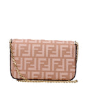 Fendi Pochette Women's Leather Pink/Quartz