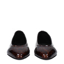 Loro Piana Primula Women's Patent Leather Brown Ballerina Flats