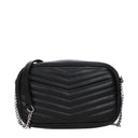 Saint Laurent Mini Lou Crossbody Bag For Women Black Leather