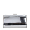 Jimmy Choo Zahra Woman Silver Leather Clutch