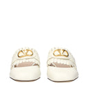 Valentino Garavani Sandals And Clogs Women Beige/Ivory Leather