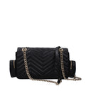Gucci Women's Marmont Leather Shoulder Bag In Black