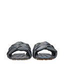 Bottega Veneta Lido Women's Sandals And Clogs Silver/Oyster Leather
