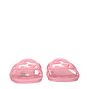 Gucci Women's Flip Flops And Clogs Pink Rubber