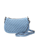 Michael Kors Carmela Handbag For Women, Celeste/Soft Sky Leather