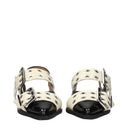 Ganni Damess Sandalen Polyurethaan Zwart/Beige