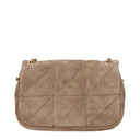 Saint Laurent Jamie 4.3 Women's Shoulder Bag Suede Beige/Pink