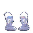 Jimmy Choo Etana Sandals Women Purple Leather/Tanzanite