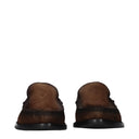 Prada Damens Loafer Wildleder Braun/Kakao