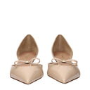 Salvatore Ferragamo Gyoia Women's Sandals Patent Leather Beige/Nude