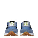 Philippe Model Sneakers Antibes Men's Fabric Blue/Fluorescent Yellow
