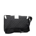 Michael Kors Cooper Crossbody Bag For Men In Black/Bright White Fabric