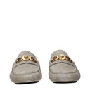 Versace Men's Suede Gray Loafers