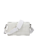 Bottega Veneta Men's Cassette Crossbody Bag White Leather