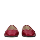 Jimmy Choo Leni Damens Ballerinas Leder Fuchsia/Himbeere