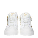 Giuseppe Zanotti Men's White Leather Sneakers