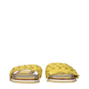 Eleven Ciabatta And Clogs Women's Leather Yellow