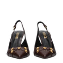 Versace Women's Sandals Brown/Chocolate Leather