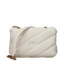Pinko Women's Love Puff Shoulder Bag White Leather/Silk