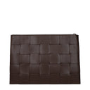 Bottega Veneta Cassette Pouch Men's Leather Brown/Light Brown