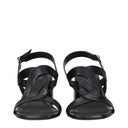 Stuart Weitzman Ibiza Sandals For Women In Black Leather