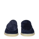 Church's Greenfield Moccasins Men Suede Blue/Navy Blue