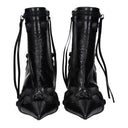 Balenciaga Cagole Ankle Boots Women Leather Black
