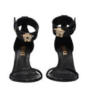 Versace Women's Sandals Black Leather